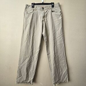 TOMMY BAHAMA Mens Pants 36x30 Khaki‎ Flat Front Chino Stretch Cotton Blend